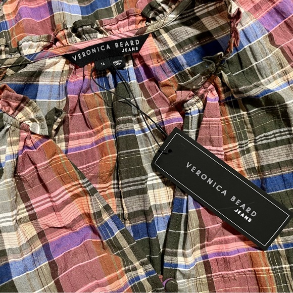 Veronica Beard Multicolor Plaid Dress - Picture 7 of 11
